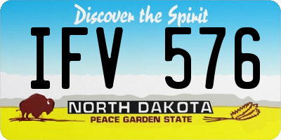 ND license plate IFV576