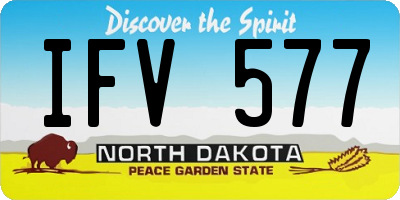 ND license plate IFV577