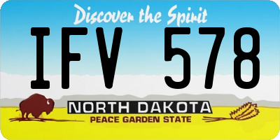 ND license plate IFV578