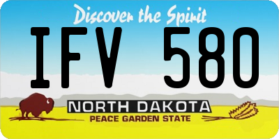 ND license plate IFV580
