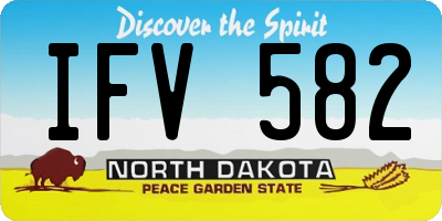 ND license plate IFV582