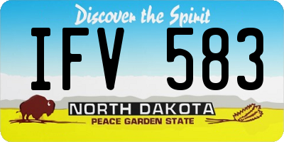 ND license plate IFV583