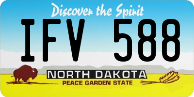 ND license plate IFV588