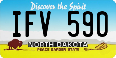 ND license plate IFV590