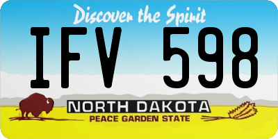 ND license plate IFV598