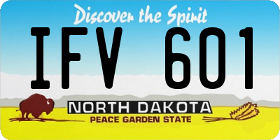 ND license plate IFV601
