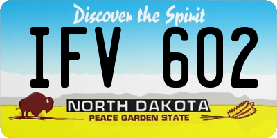 ND license plate IFV602