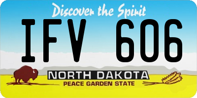 ND license plate IFV606