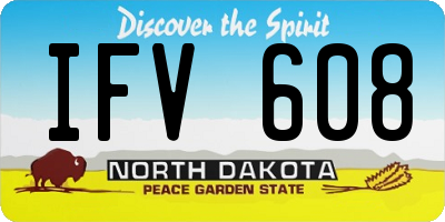 ND license plate IFV608