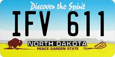 ND license plate IFV611