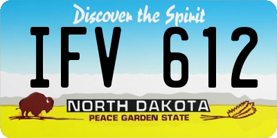 ND license plate IFV612