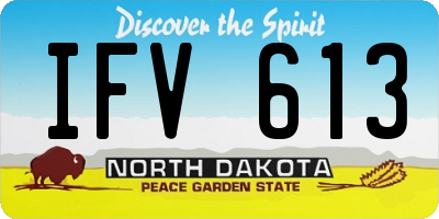 ND license plate IFV613