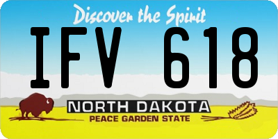 ND license plate IFV618