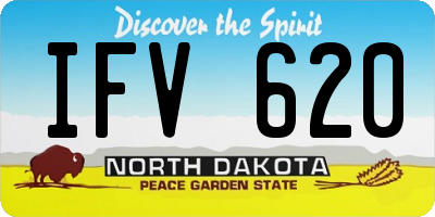 ND license plate IFV620