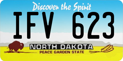 ND license plate IFV623
