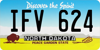 ND license plate IFV624