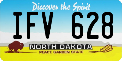 ND license plate IFV628