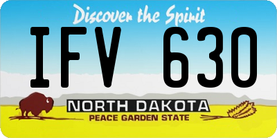 ND license plate IFV630