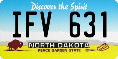 ND license plate IFV631