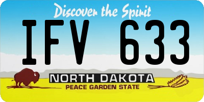 ND license plate IFV633