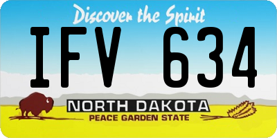 ND license plate IFV634