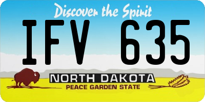 ND license plate IFV635