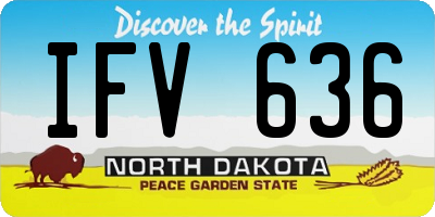 ND license plate IFV636