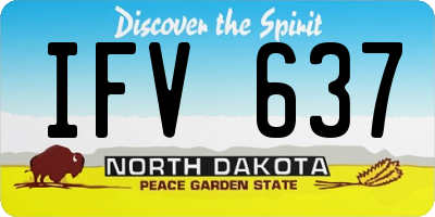 ND license plate IFV637
