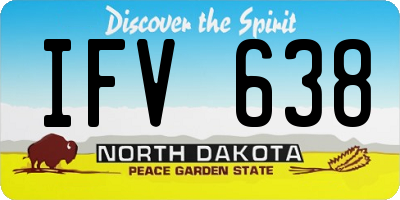 ND license plate IFV638