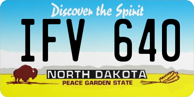 ND license plate IFV640
