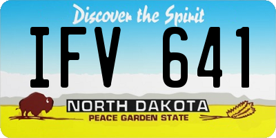 ND license plate IFV641