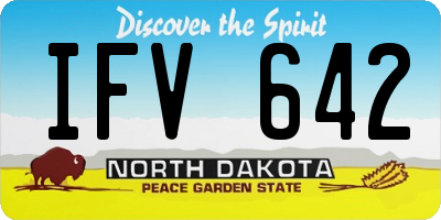 ND license plate IFV642