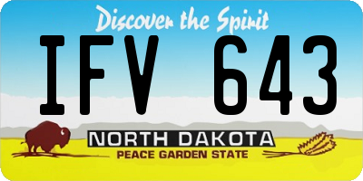 ND license plate IFV643