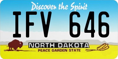 ND license plate IFV646