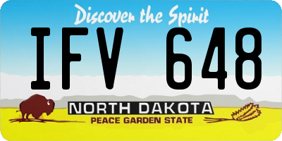 ND license plate IFV648