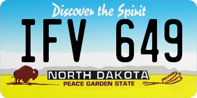 ND license plate IFV649