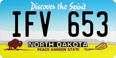 ND license plate IFV653