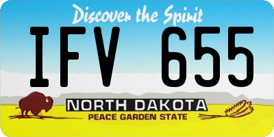 ND license plate IFV655