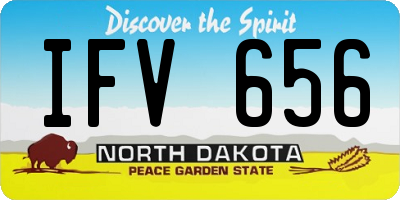 ND license plate IFV656
