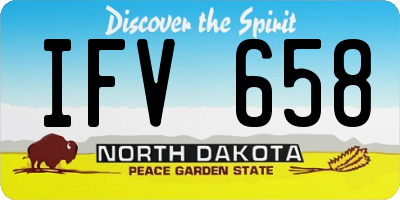ND license plate IFV658