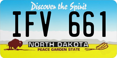 ND license plate IFV661