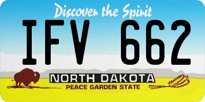 ND license plate IFV662