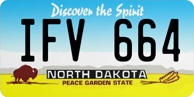 ND license plate IFV664