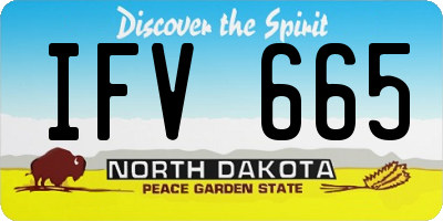 ND license plate IFV665
