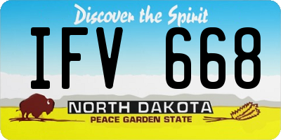 ND license plate IFV668