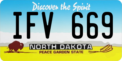 ND license plate IFV669