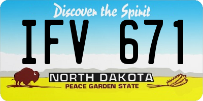 ND license plate IFV671