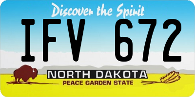 ND license plate IFV672