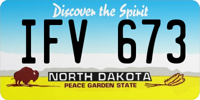 ND license plate IFV673