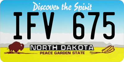 ND license plate IFV675